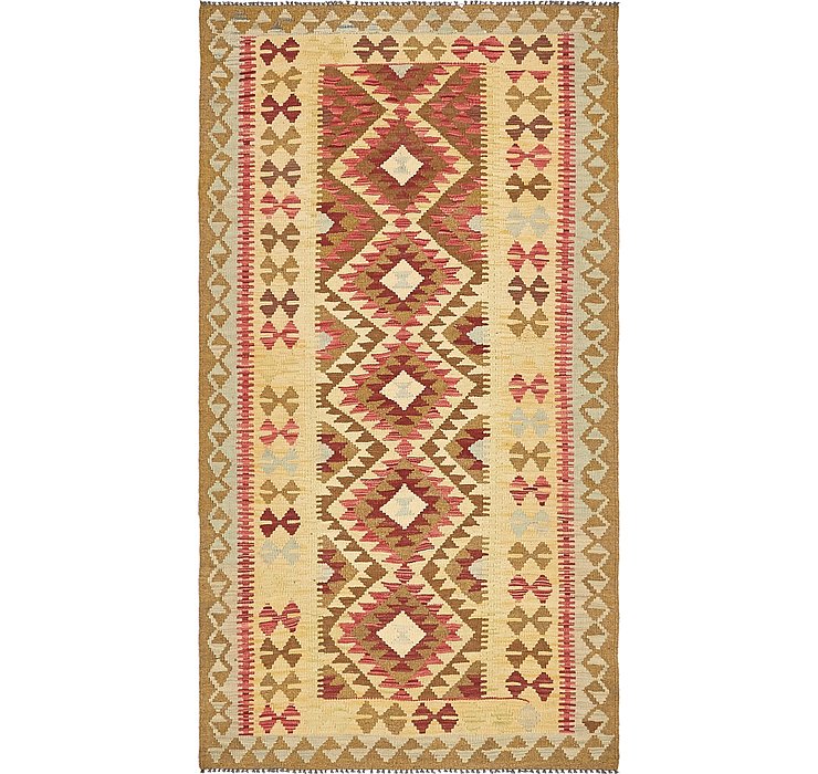 3' 8 x 6' 9 Kilim Maymana Runner Rug