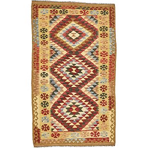 4' x 6' 9 Kilim Maymana Rug