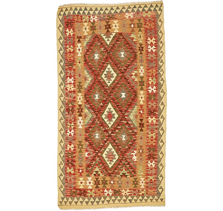 3' 6 x 6' 7 Kilim Maymana Rug