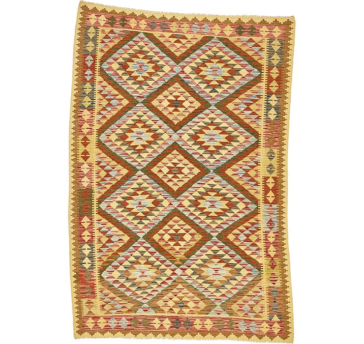 5' 4 x 8' Kilim Maymana Rug