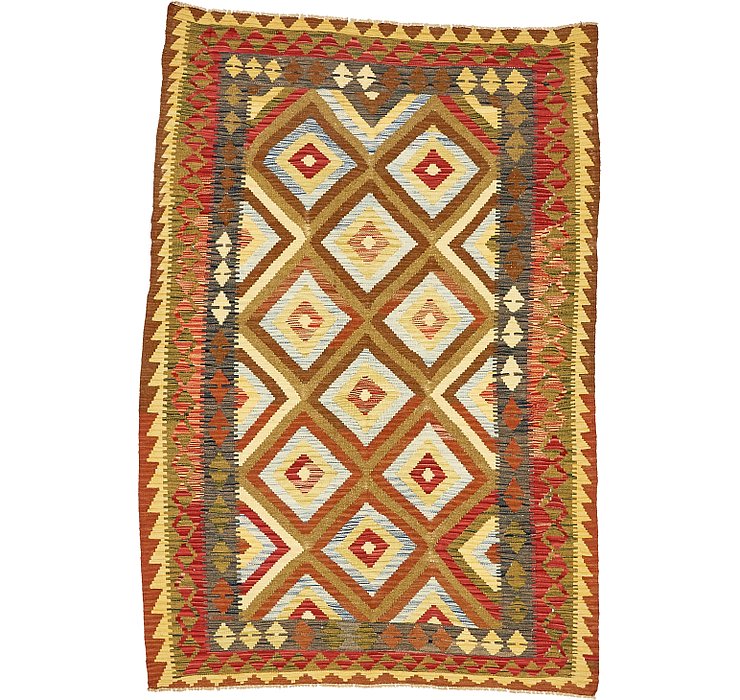 5' 4 x 7' 8 Kilim Maymana Rug
