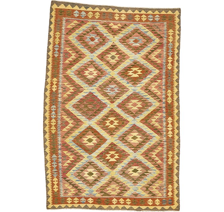 5' 3 x 7' 11 Kilim Maymana Rug