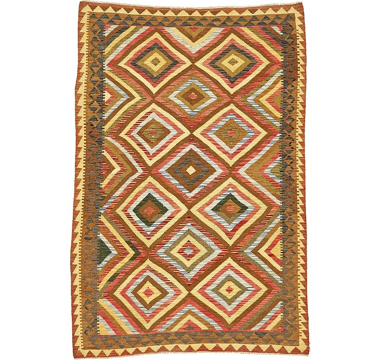 5' 3 x 7' 8 Kilim Maymana Rug