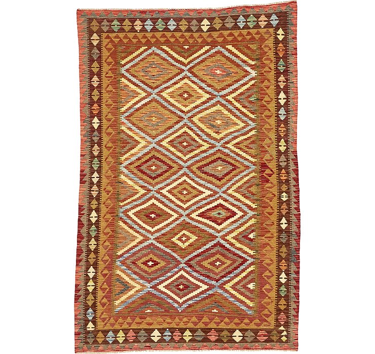 5' 2 x 7' 11 Kilim Maymana Rug