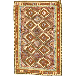 Unique Loom 5' 6 x 8' 4 Kilim Maymana Rug