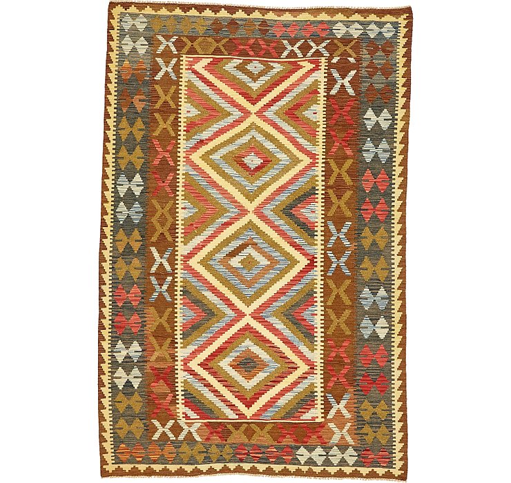 5' 3 x 8' Kilim Maymana Rug