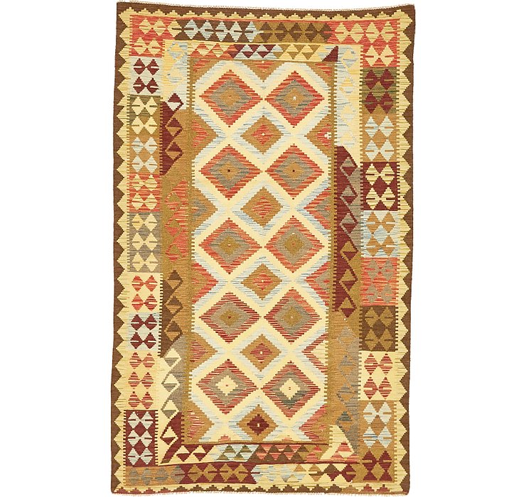 5' 2 x 8' 6 Kilim Maymana Rug