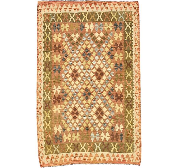 5' 1 x 8' Kilim Maymana Rug