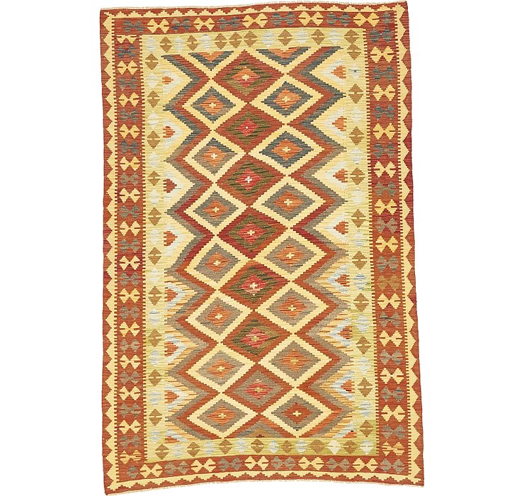 5' 3 x 8' 1 Kilim Maymana Rug
