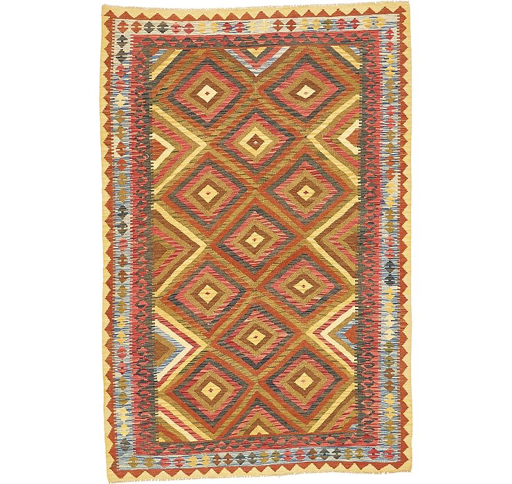 5' 3 x 8' Kilim Maymana Rug
