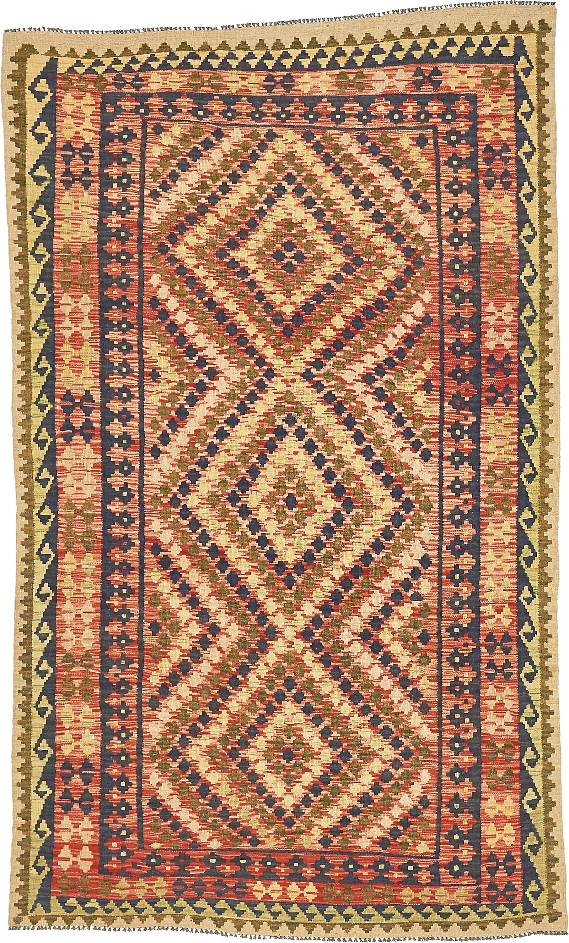 Red 5' x 8' 5 Kilim Maymana Rug eSaleRugs