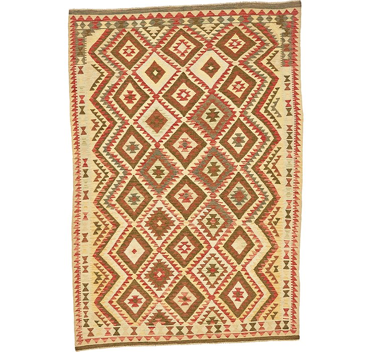 5' 9 x 8' 5 Kilim Maymana Rug