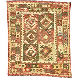 Unique Loom 5' 2 x 6' 2 Kilim Maymana Rug