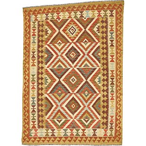 Unique Loom 4' 10 x 6' 10 Kilim Maymana Rug
