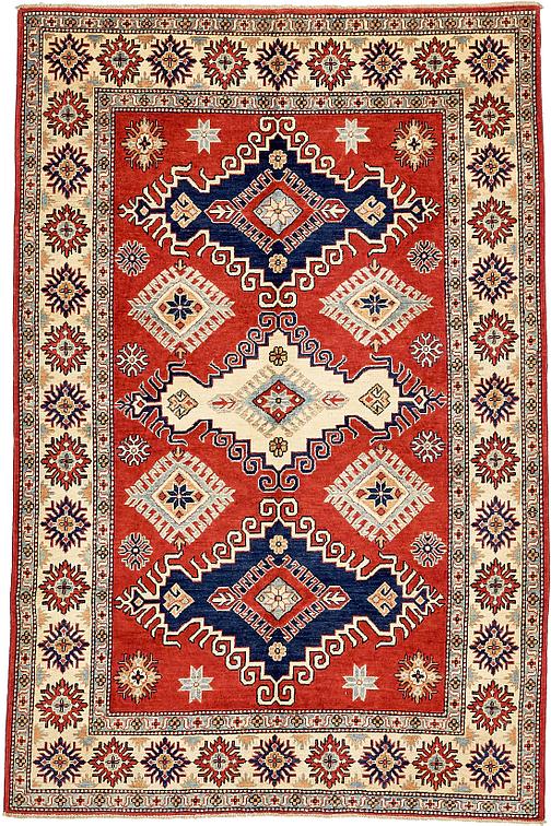Red 183cm X 277cm Kazak Oriental Rug Rugs Irugs Ch Main Image Of Rug