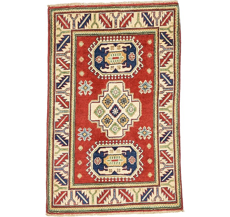 80cm x 122cm Kazak Oriental Rug