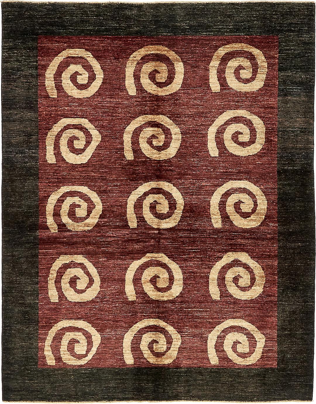 Plum Red 5' 11 x 7' 6 Modern Ziegler Oriental Rug Oriental Rugs