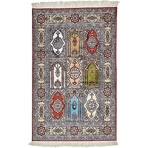 2' 6 x 4' Hereke Oriental Rug