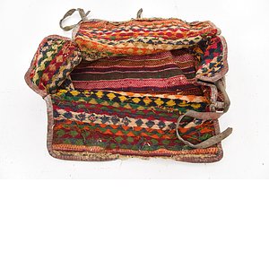5' 1 x 5' 7 Saddle Bag Persian Squa...