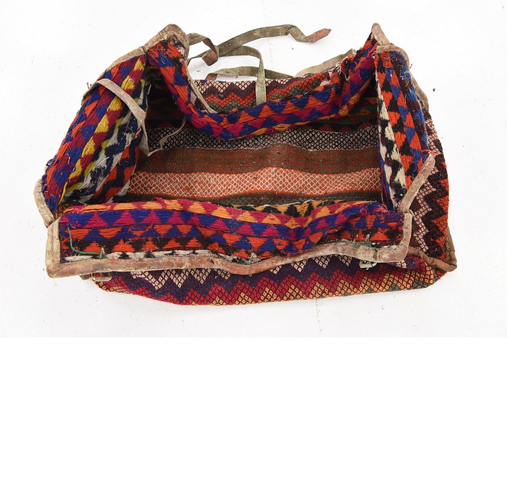 4' 3 x 7' 2 Saddle Bag Persian Rug
