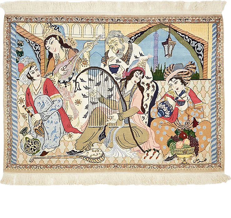 2' 9 x 3' 9 Isfahan Persian Rug