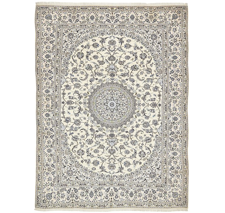 HandKnotted 9' 7 x 13' Nain Persian Rug