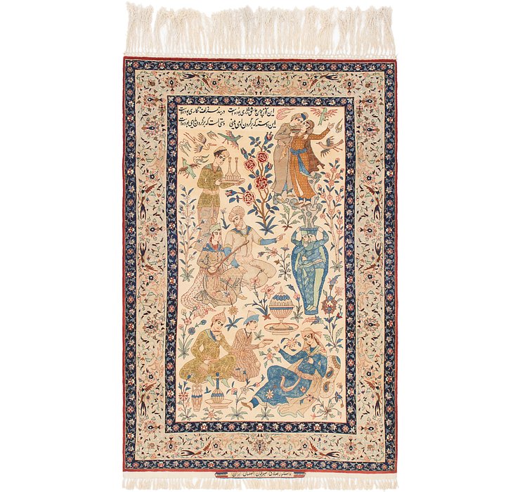 3' 10 x 6' 2 Isfahan Persian Rug