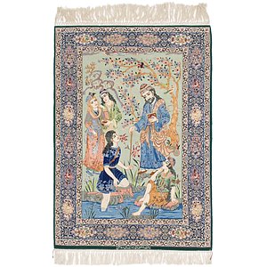 3' 6 x 5' 3 Isfahan Persian Rug