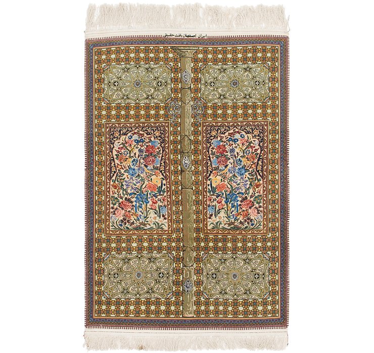 3' 4 x 5' 2 Isfahan Persian Rug