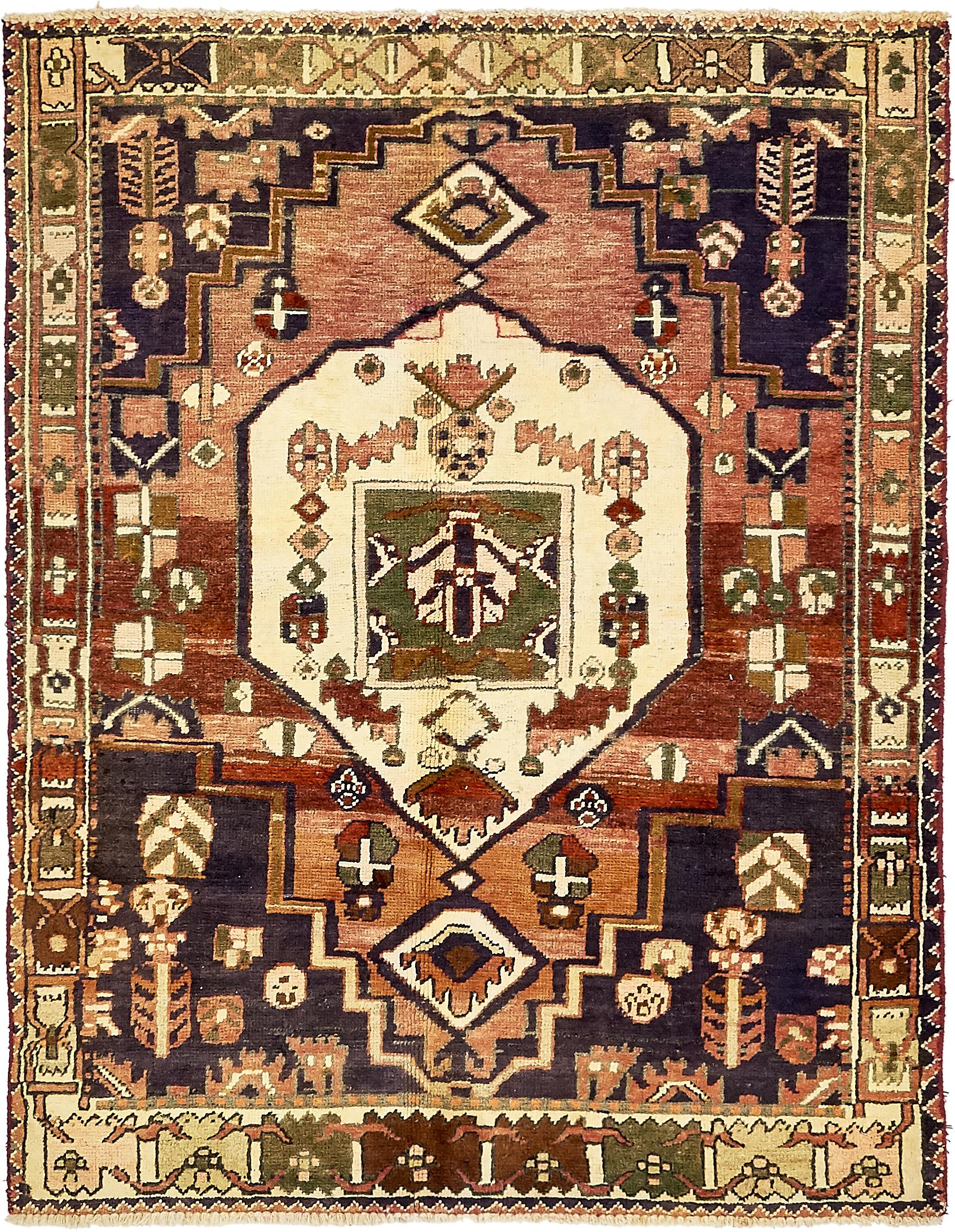 Navy Blue 4' 10 x 6' 6 Bakhtiar Persian Rug eSaleRugs