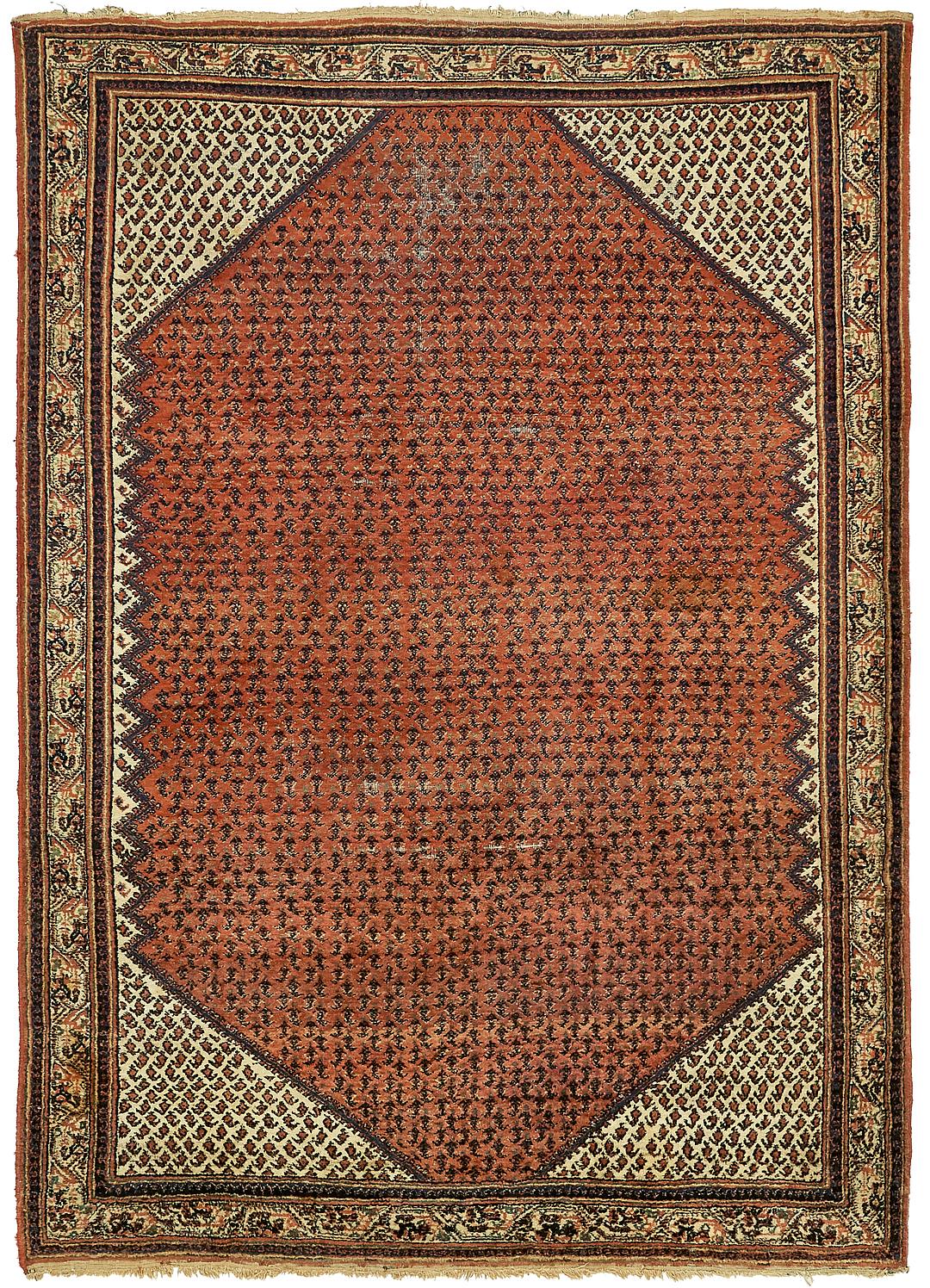 Red 7' 1 x 10' Botemir Persian Rug Persian Rugs eSaleRugs