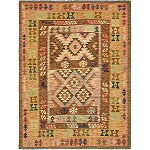 4' 11 x 6' 8 Kilim Maymana Rug