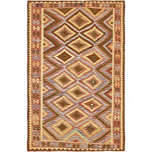5' 3 x 8' Kilim Maymana Rug