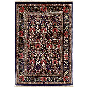 3' 7 x 5' 1 Qom Persian Rug