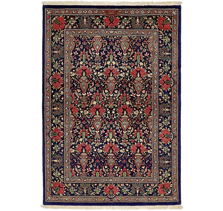3' 7 x 5' 1 Qom Persian Rug