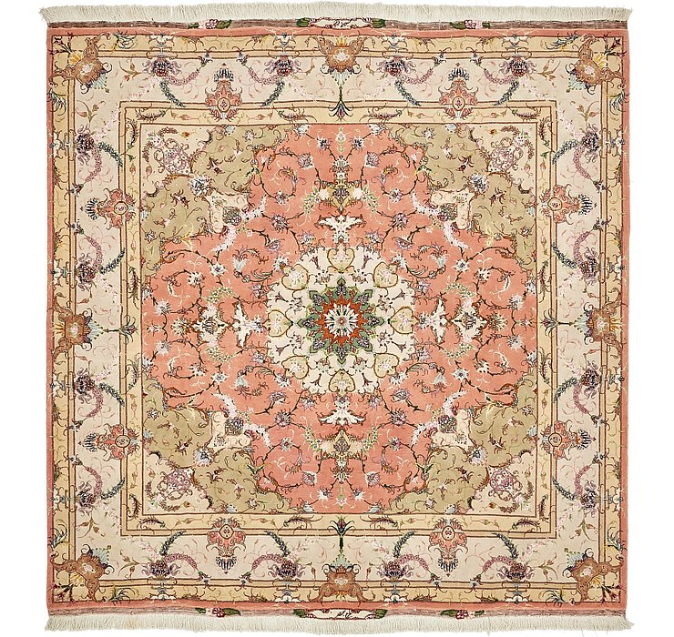 HandKnotted 6' 8 x 6' 8 Tabriz Persian Square Rug