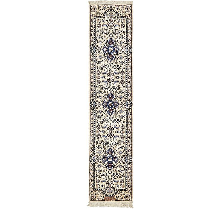 1' 7 x 7' 1 Nain Persian Runner Rug