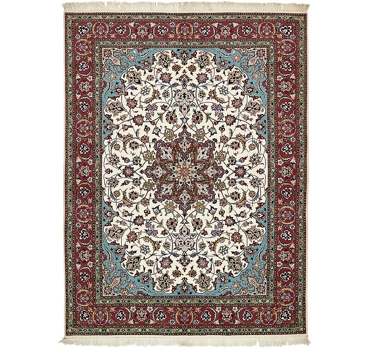 HandKnotted 5' x 6' 8 Tabriz Persian Rug