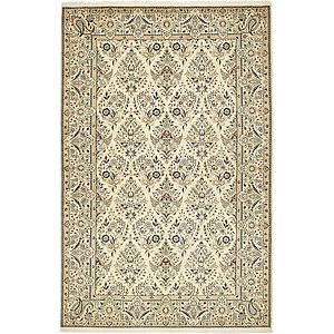 4' 3 x 6' 6 Nain Persian Rug