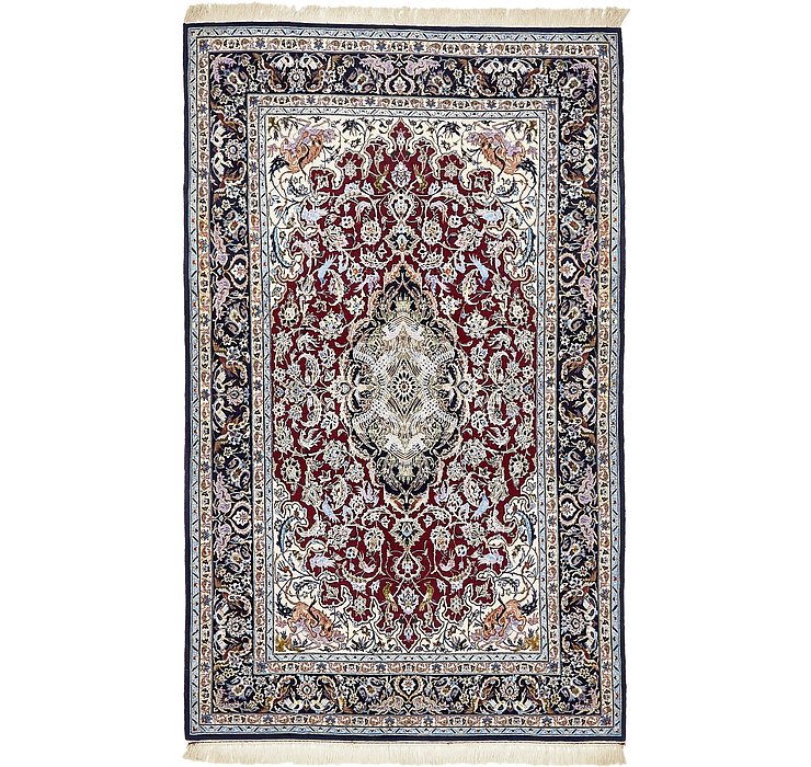 4' 1 x 6' 6 Isfahan Persian Rug