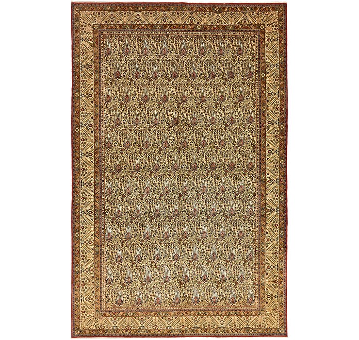 7' 7 x 11' 8 Qom Persian Rug
