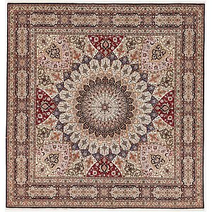 8' 2 x 8' 5 Tabriz Persian Square Rug