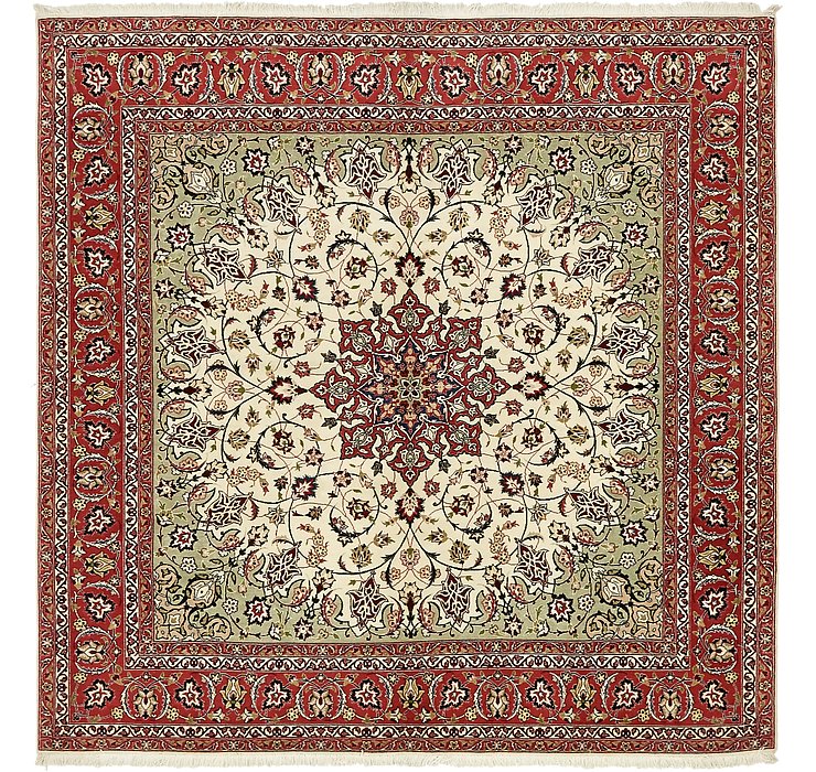 6' 6 x 6' 8 Tabriz Persian Square Rug