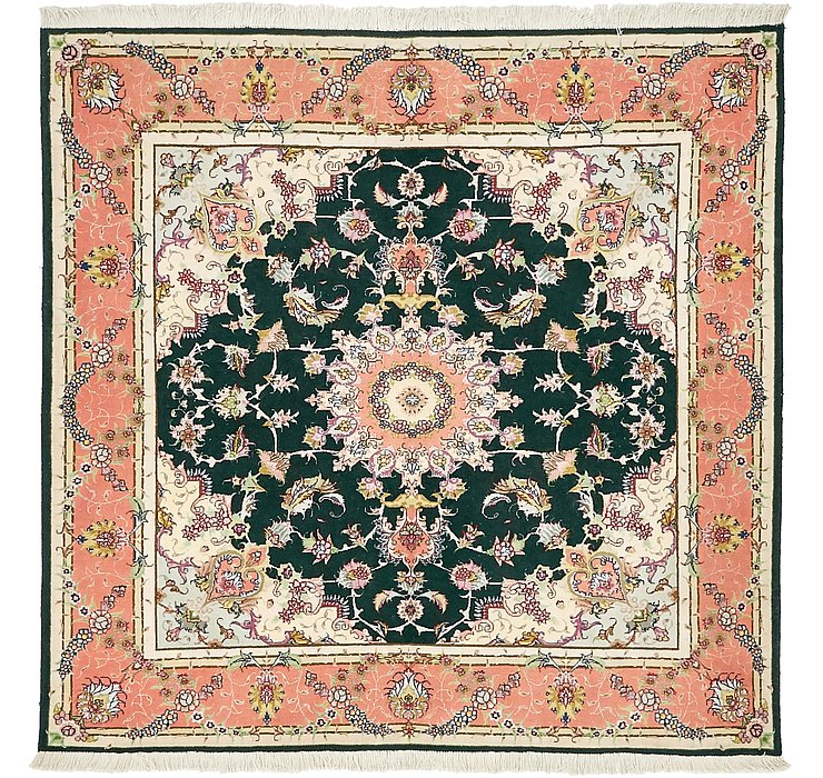HandKnotted 5' x 5' 1 Tabriz Persian Square Rug