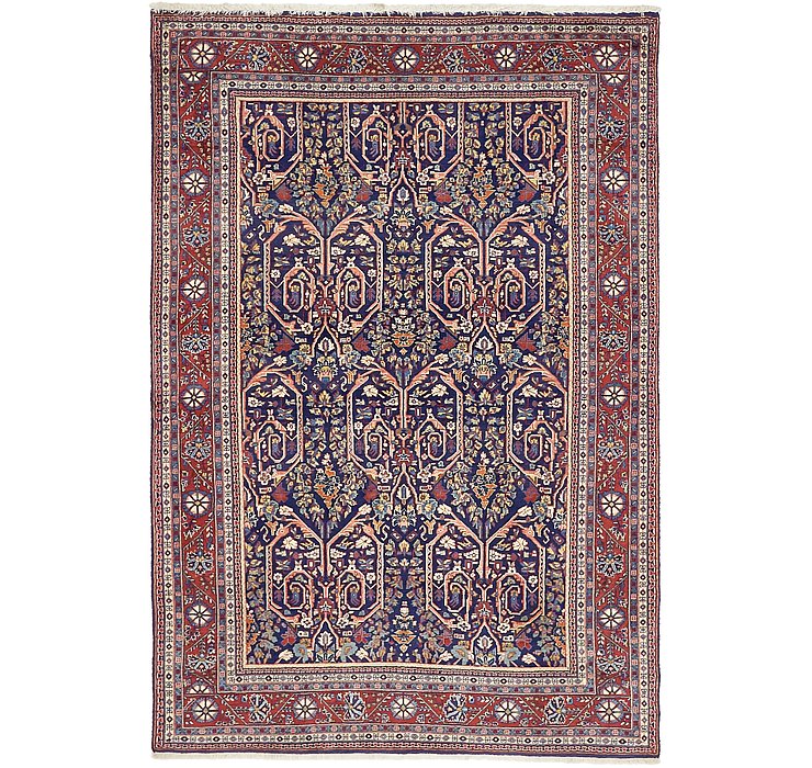 4' 4 x 6' 4 Qom Persian Rug