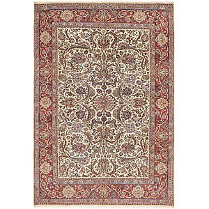 6' 8 x 9' 7 Sarough Persian Rug