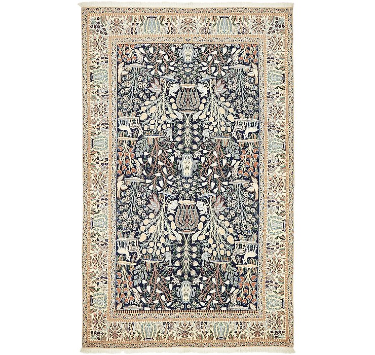 4' 3 x 6' 9 Nain Persian Rug