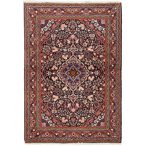 HandKnotted 3' 6 x 5' Qom Persian Rug