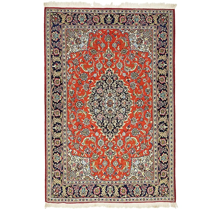 4' 6 x 6' 8 Qom Persian Rug