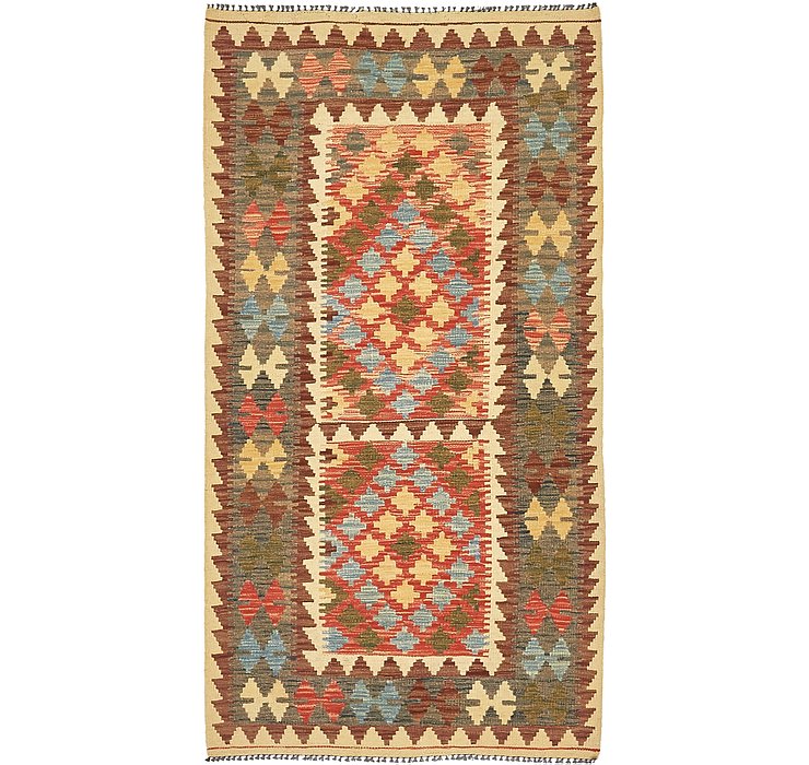 3' 4 x 6' 5 Kilim Maymana Runner Rug